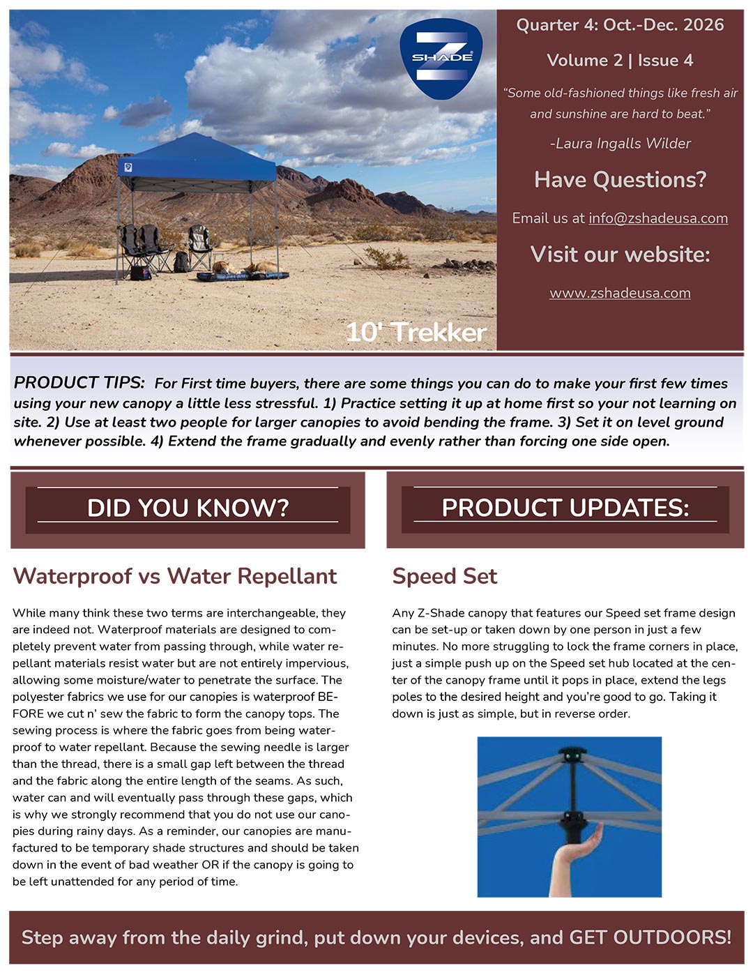 NEWSLETTER VOLUME 2 ISSUE 4 - OCTOBER TO DECEMBER 2026